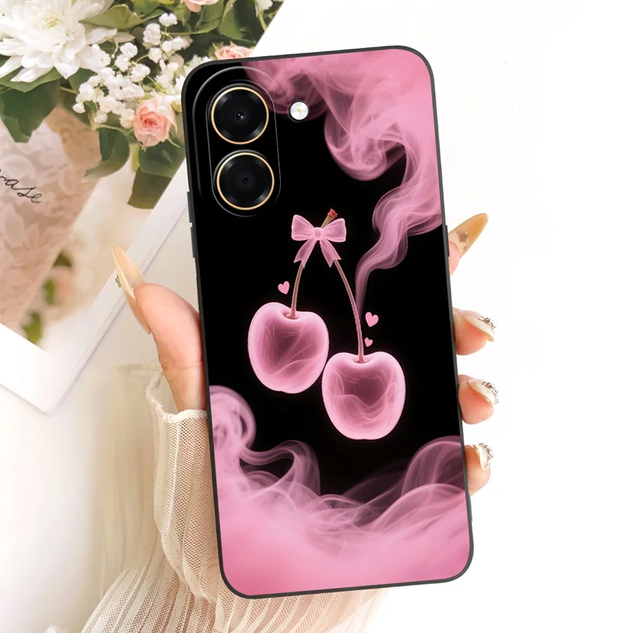 Pretty Flower Candy Painted Soft Silicone Phone Case - Back Cover & Bumper