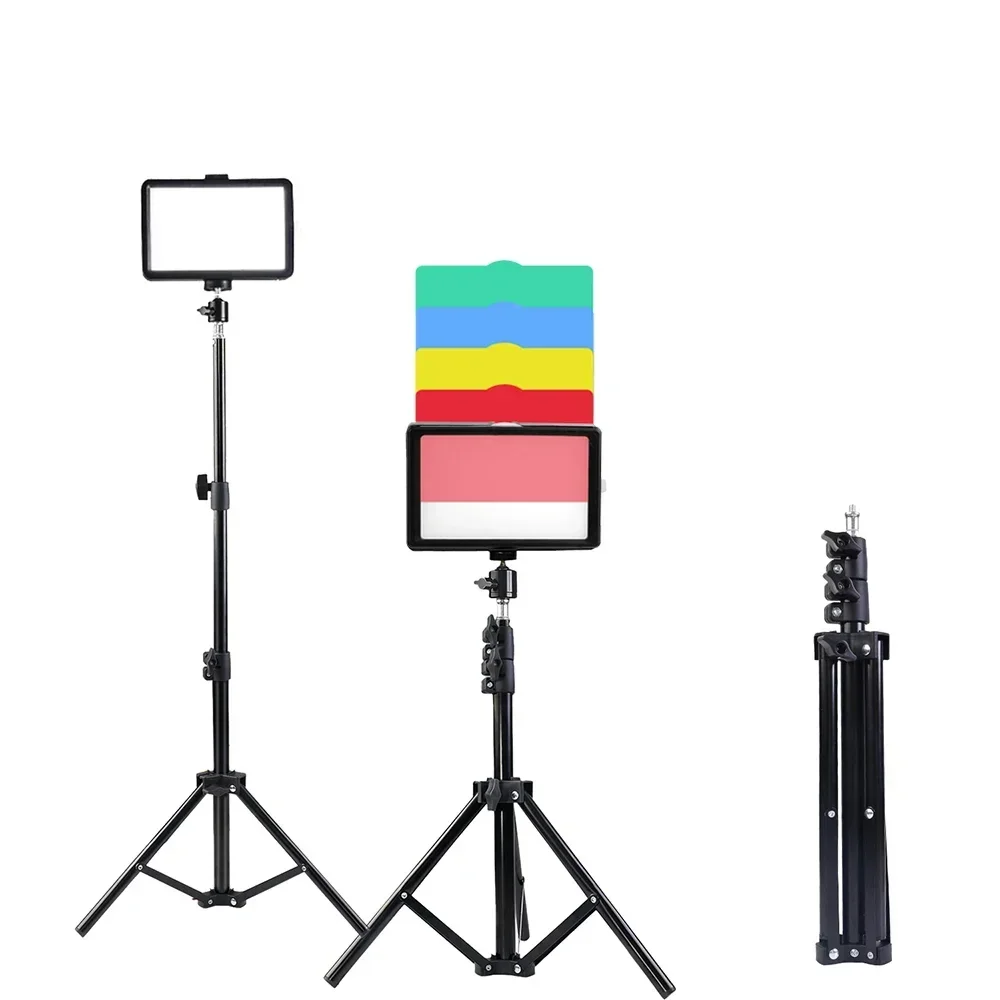 ZOMEI Led 비디오 라이트 카메라 사진 조명 키트 WithTripod Stand 스트리밍 스튜디오 촬영 촬영을위한 4 색 RGB 필터