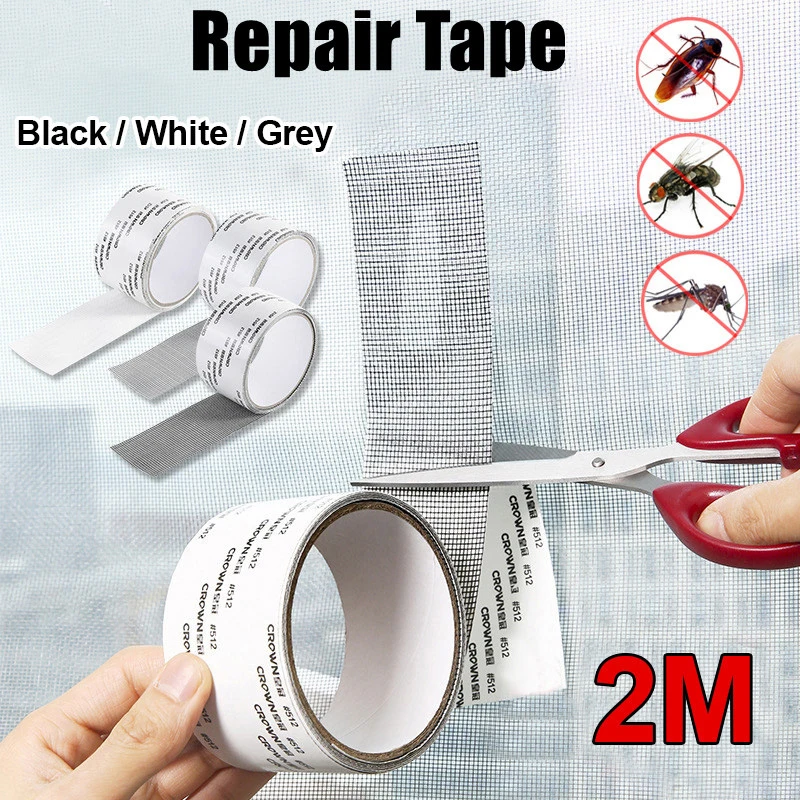 Description Picture 2 of itemNet Mesh Repair Tape Self-adhesive Door Fix Patch Anti-Insect Mosquito Fly Mesh Broken Holes Repair Window Screen Repair Tape