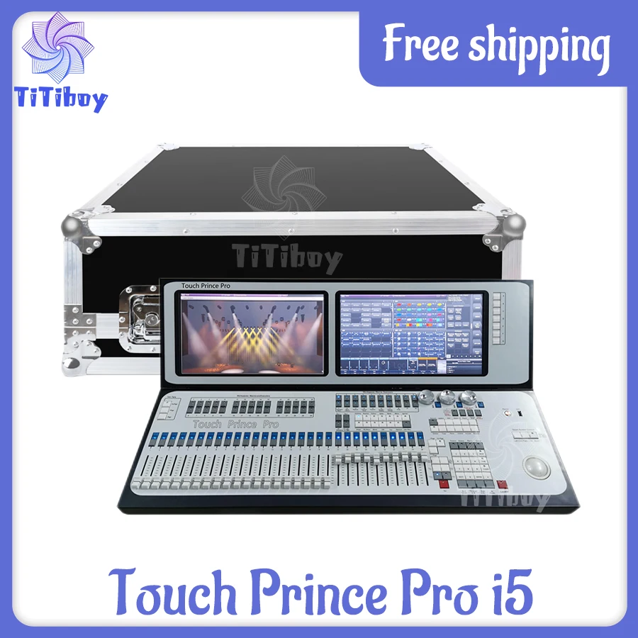 

Flightcase With Tiger Touch Prince Titan Mobile DMX Controller Titan Quarz DMX Console Touch Wing Tiger Pro Plus Stage Lighting