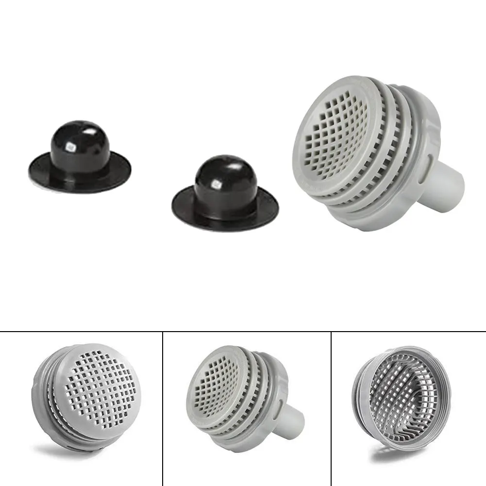 3pcs Strainer Hole Plug For Intex 25022E Aboveground Pool Water Jet Connector Replacement Parts Kit Nozzle Grid Sieve Pump Inlet