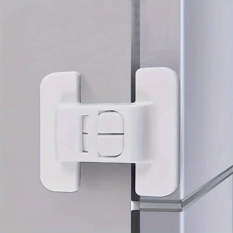 Refrigerator Door Closer Safety Buckle Automatic Lock Punch-free Universal Preventer 10pcs door closer door latch