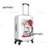 Custom Maneki Neko Sakura Flowers Luggage Cover Protector Lucky Cat Cherry Blossom Suitcase Protective Cover for 18-32 Inch 2