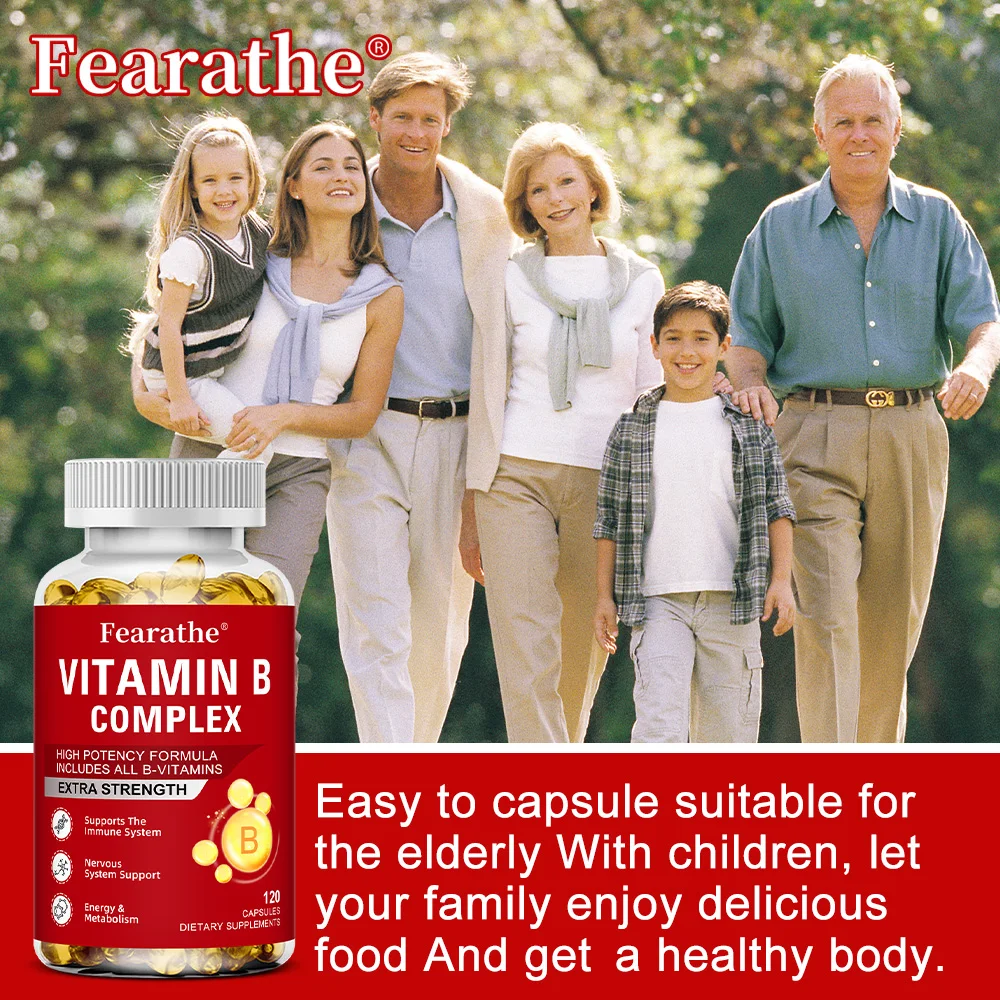 Vitamin B-Complex Vitamin Supplements (B12 B2 B3 B6 Folic Acid &Biotin), Immune & Energy Support,Immune Health - Image 6