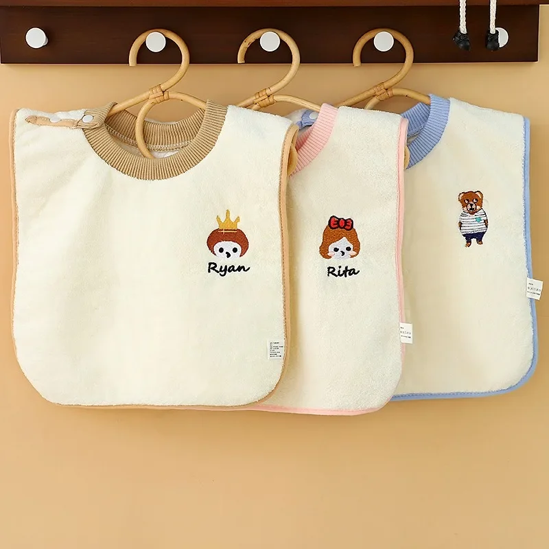 

Coral Velvet Children's Multifunctional Washcloth Face Brushing Waterproof Bib Gargle Children's Multifunctional Bib