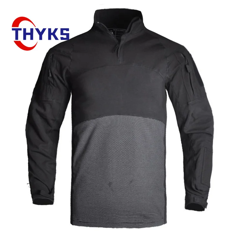 

Мужской Камуфляжный тренировочный костюм с длинными рукавами и воротником-стойкой