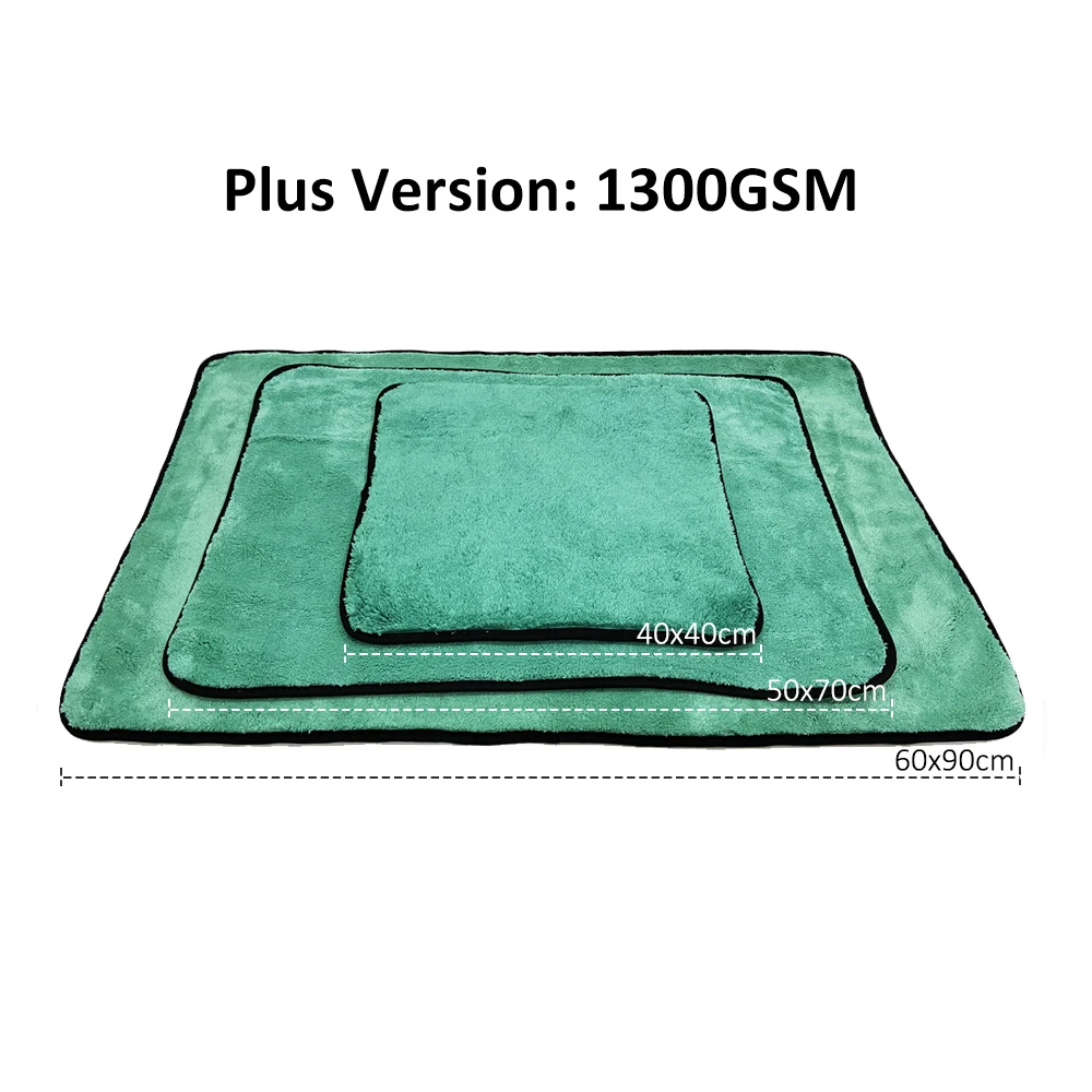 Microfiber Towel Microfiber Cleaning Cloths Microfiber Car Towel Microfiber Towels Microfiber Washing Towel Car Drying Towel 1300GSM Microfiber Drying Towel Professional Super Soft Car Washing Cleaning Cloth Towels For Auto Detailing