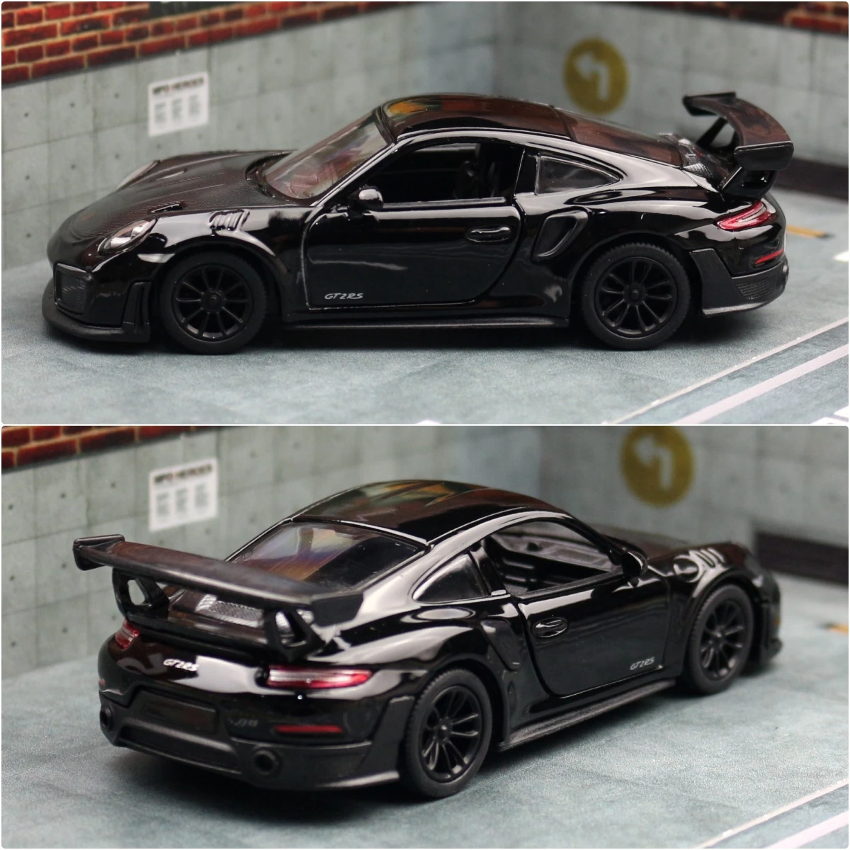 KiNSMART Toy Car Model 1/36 Porsche 911 GT2 RS Super Racing Alloy Diecast Miniature Vehicle Collection Gift For Children Boy Kid 4