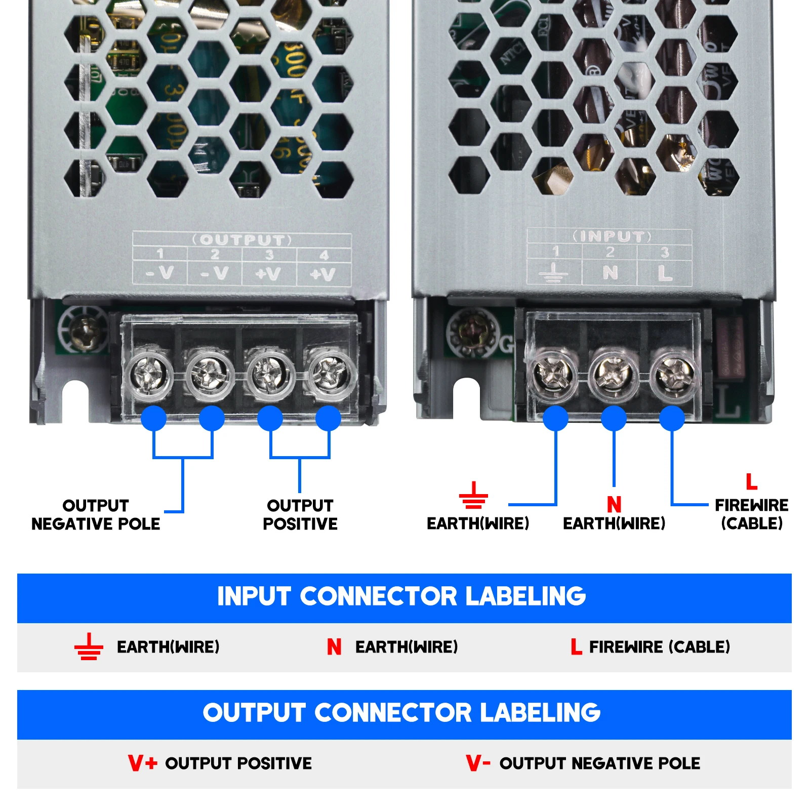 LED 드라이버 전원 공급 장치, 조명 변압기, 전원 어댑터, AC 180-260V, DC 12V, 24V, 60W, 100W, 200W, 300W, 400W