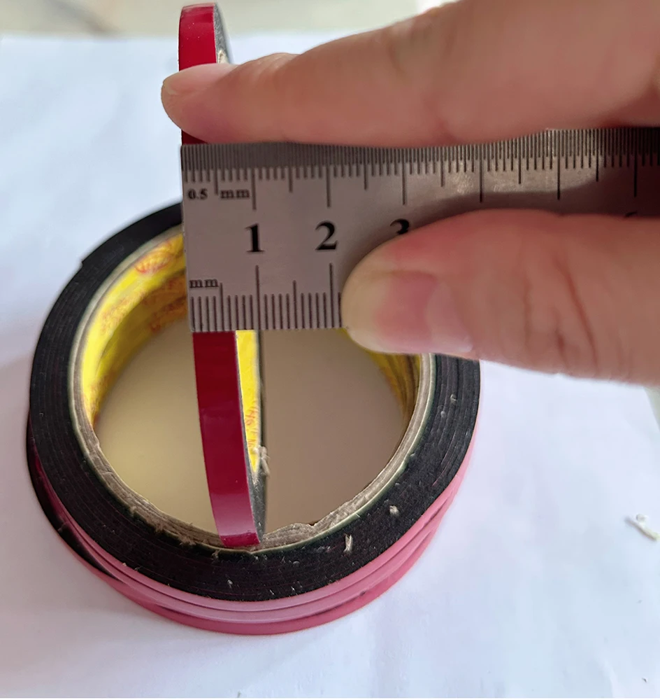 12PCS 0.6cm-2m 두께의 초강력 양면 접착 폼 테이프(장착 고정 패드용)