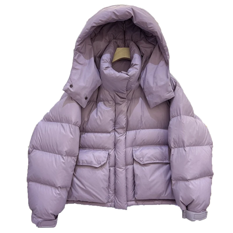 

Fashion women's hooded loose short down jacket winter new style