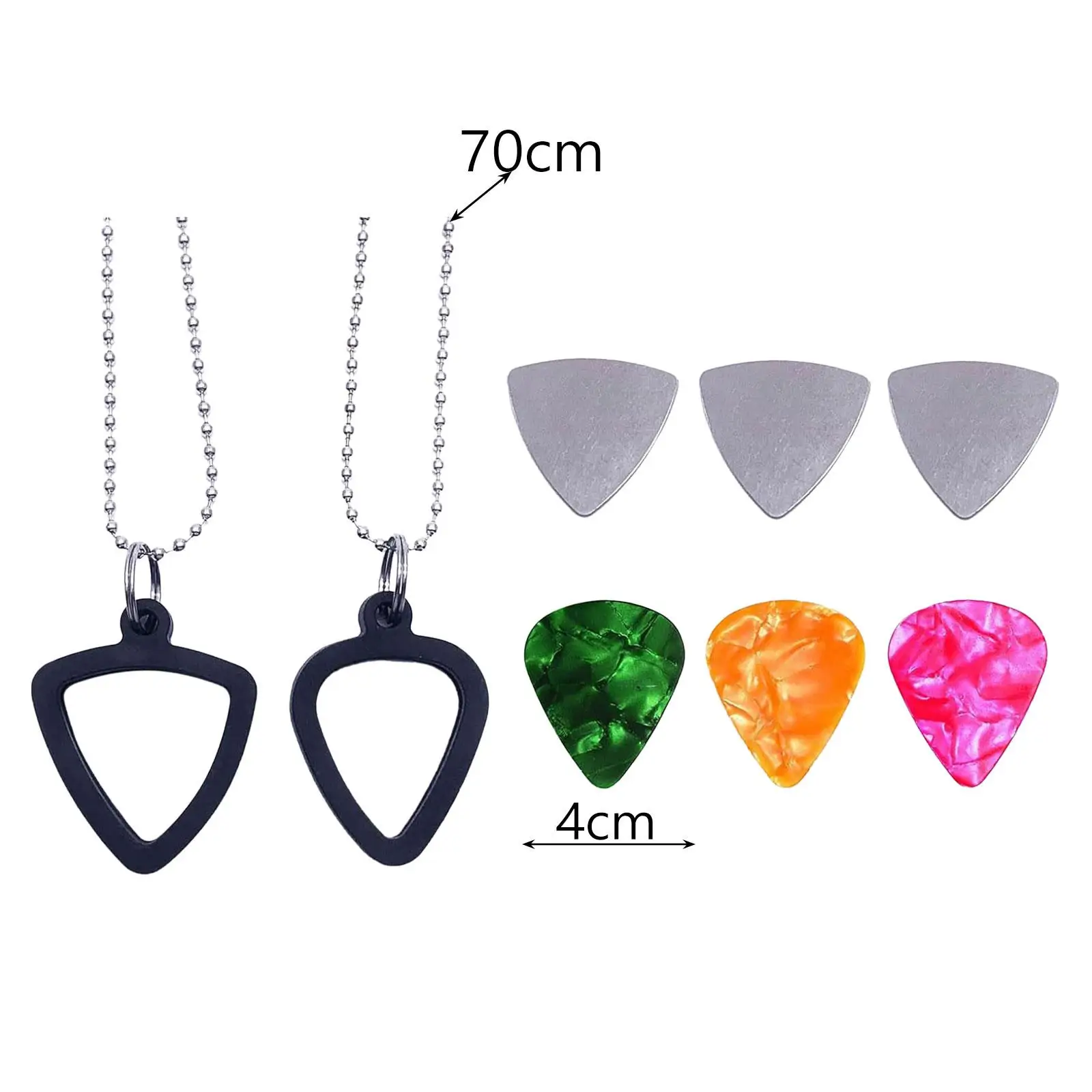 Guitar Pick Holder Guitar Picks Storage Necklace Portable with 6 Picks for Bass Electric Guitar Gifts Musicians Music Lovers Guitar Pick Holder Guitar Picks Storage Necklace Portable with 6 Picks for Bass Electric Guitar Gifts Musicians Music Lovers