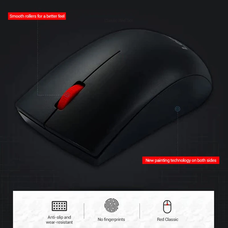 Lenovo M120 pro Mouse Wireless USB Mouse Notebook Desktop Computer Macbook Universal Portable Office Game Computer Accessories