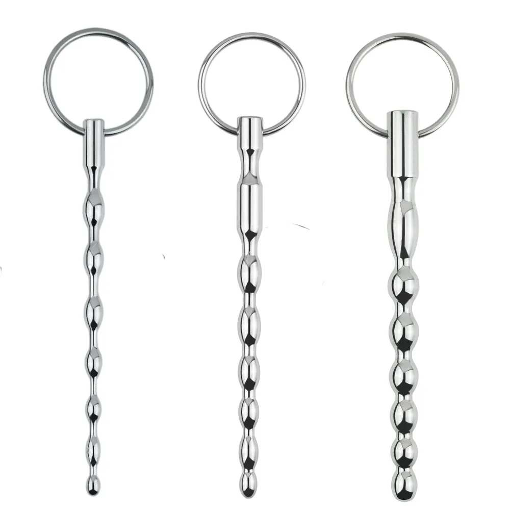 Stainless Steel Urethral Plug Sound Urethra Vibrators Dilators Prince Wand Penis Insert Sex Toys Urethral Chastity Stimulator