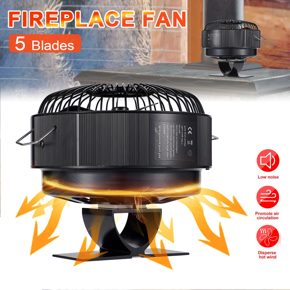 stove-fan-5blades-heat-powered-fireplace-fan-with-cover-thermodynamic-fan-for-autumn-winter-indoor-wood-burners-fireplaces-warm