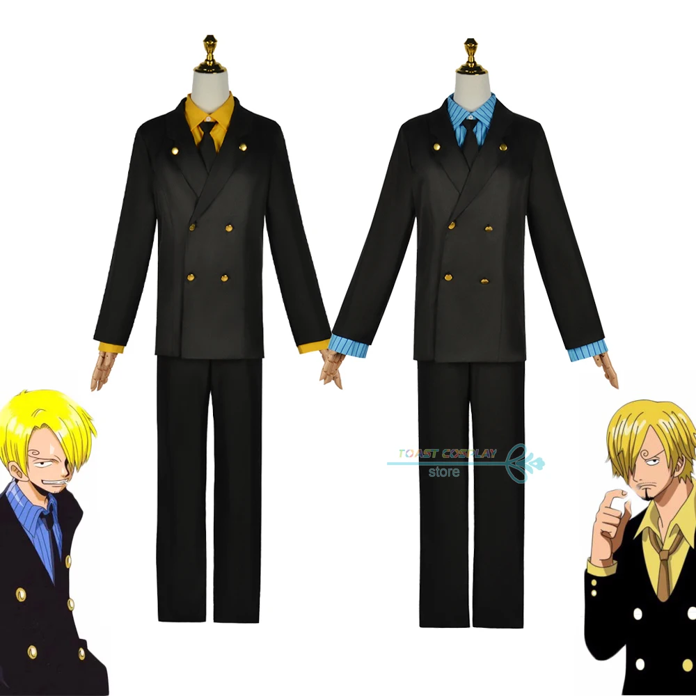 

Vinsmoke Sanji Cosplay Costume Anime Role Play Sanji Cosplay Outfits Handsome Vinsmoke Sanj Uniform Full Set for Christmas