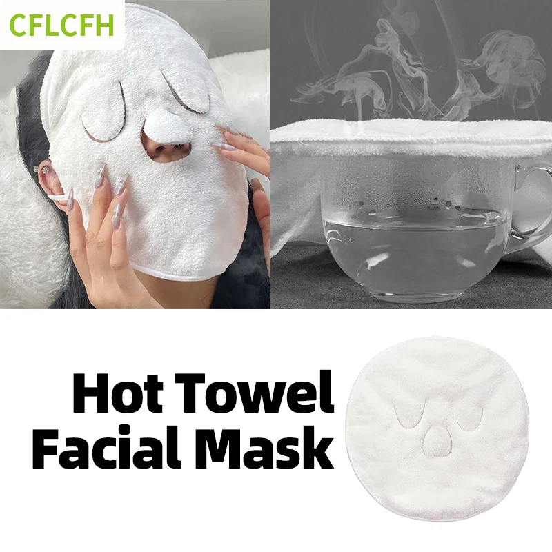 

Face Hot Cold Compress Towel Skin Care Mask Wet Compress Steamed Clean Pore Facial Coral Fleece Absorbent Towel Beauty Health