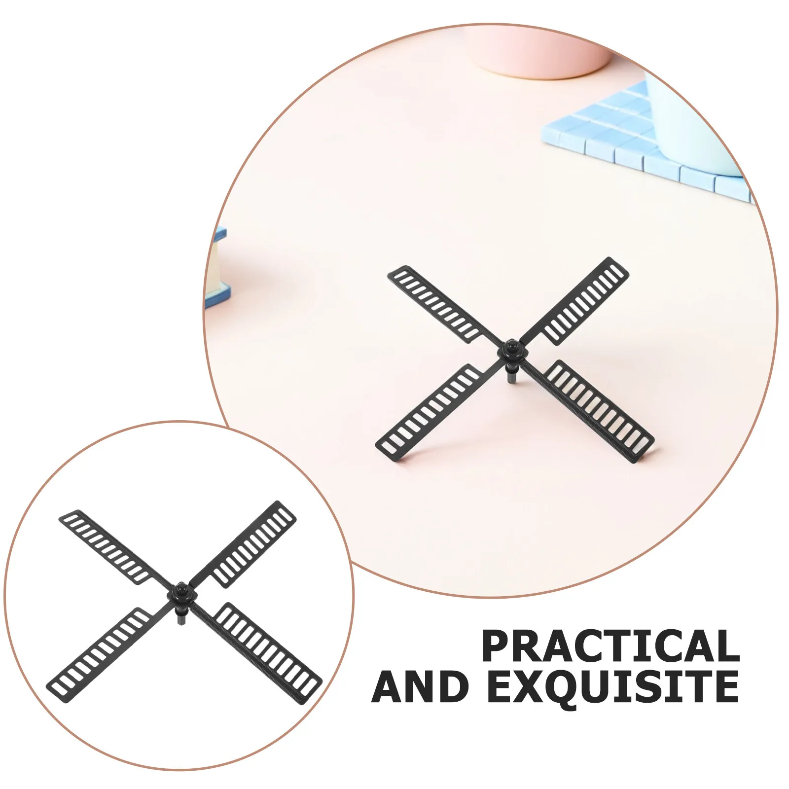 2Pcs 태양열 풍차 블레이드 교체 플라스틱 풍차 잎 야외 정원 잔디밭 야드 액세서리 장식