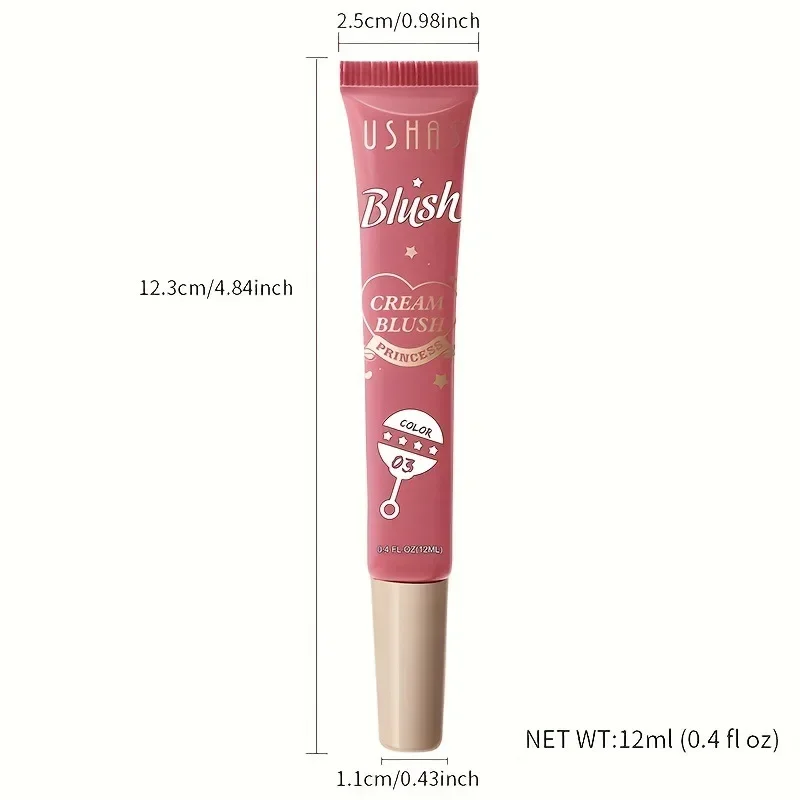 Radiant Glow Waterproof Liquid Blush Stick with Natural Contouring Finish