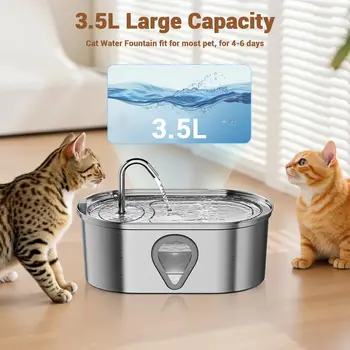 Stainless Steel Cat Water Fountain