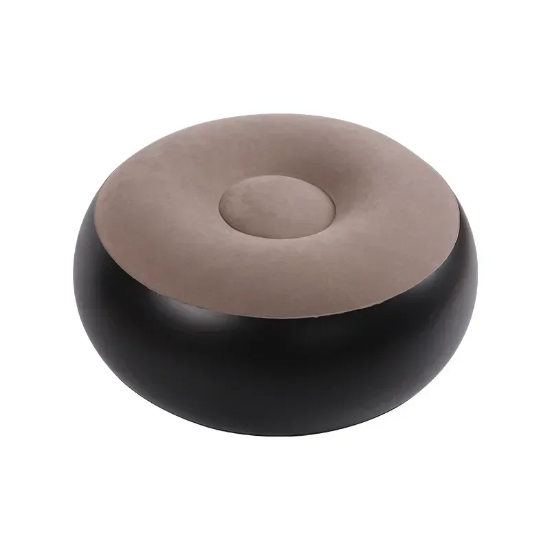 Camping Chair Inflatable Flocking Stool Portable Outdoor Camping Chair Inflatable Flocking Stool Footrest for Home Office Travel