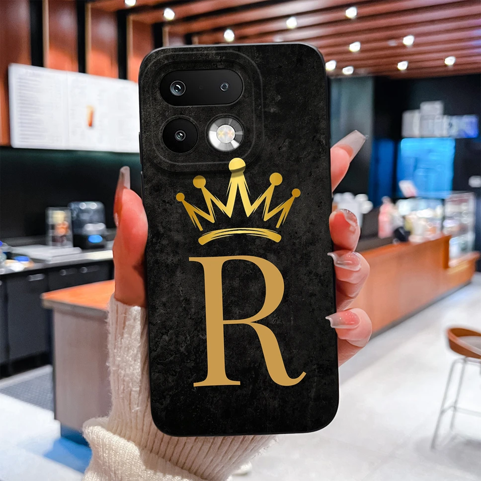 Fashion Crown Letters Shockproof Silicone Couple Phone Case