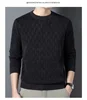 Spring Autumn 100% Pure Merino Wool Pullover Sweater Men O-neck Long-sleeve Cashmere Knitwear Female Clothing Grace 6
