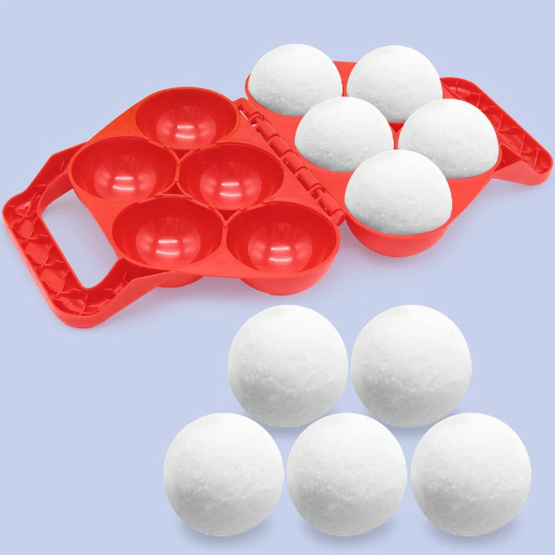 4 Pcs/Set Snowball Maker Clips, Duck Shaped Snow Ball Maker Clips Clamps Outdoor Winter Play Snow Toys Plastic Sand Molds Clay 4