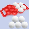 4 Pcs/Set Snowball Maker Clips, Duck Shaped Snow Ball Maker Clips Clamps Outdoor Winter Play Snow Toys Plastic Sand Molds Clay 4