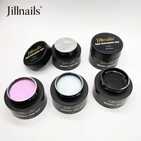 Jillnails Self Leveling Builder Hard Gel for Nails Extension 50g Medium Natural Clear Milky Pink French White Nail 2