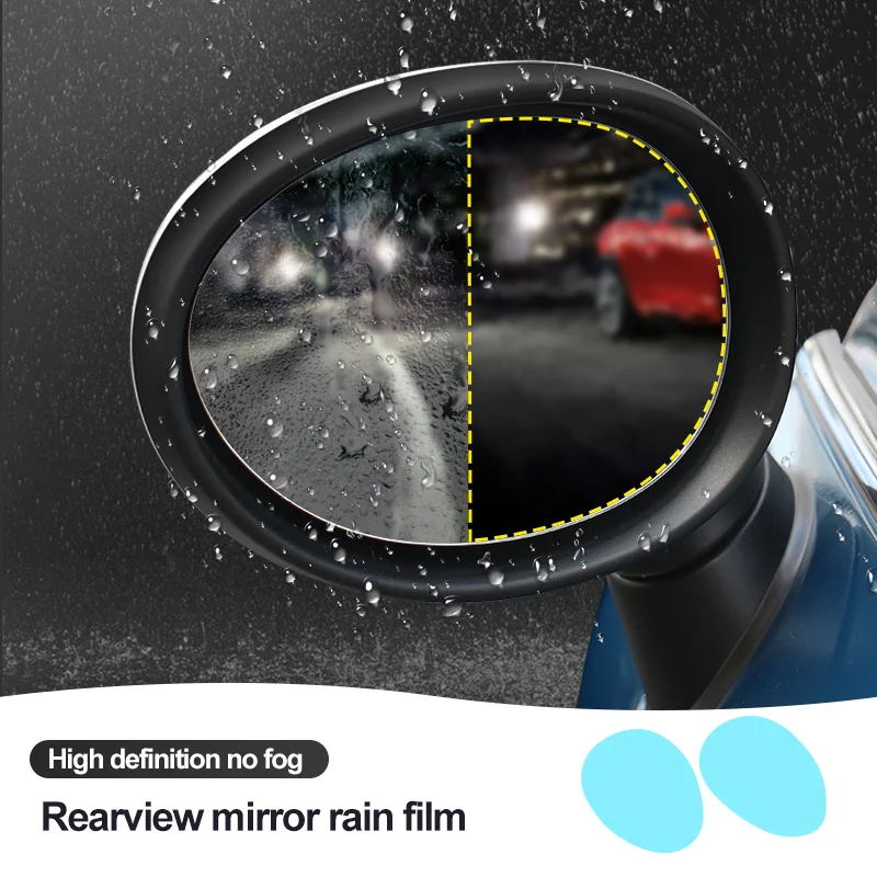 

Hot For Coope r F 54 F 55 F 60 F 56 F 57 R 55 R 56 R 57 R 58 R 59 R 60 R 61 R/F Rearview Mirror Rainproof Anti-fog Film Sticker