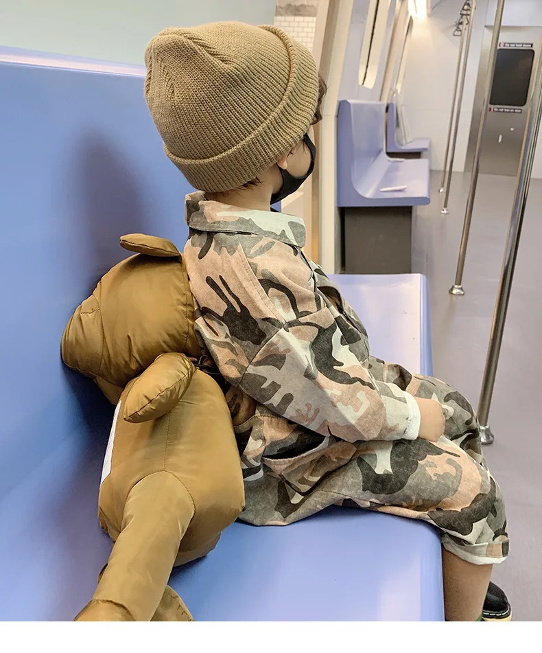 Camouflage Toddler Boy Clothes Autumn Kids Long Sleeve Jumpsuit Children Romper Playsuit Fashion Baby Overalls Boys Pants