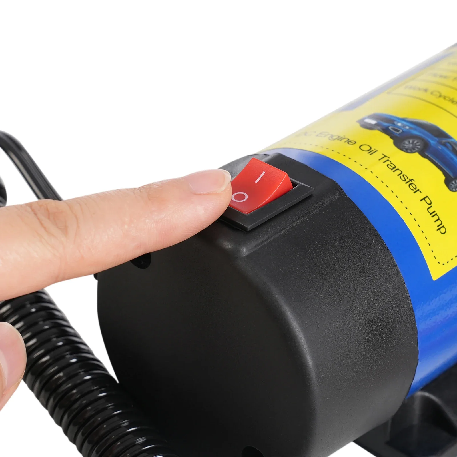 12V Portable Gear Oil Extractor Pump PE and PVC Freestanding Engine Oil Transfer Pump