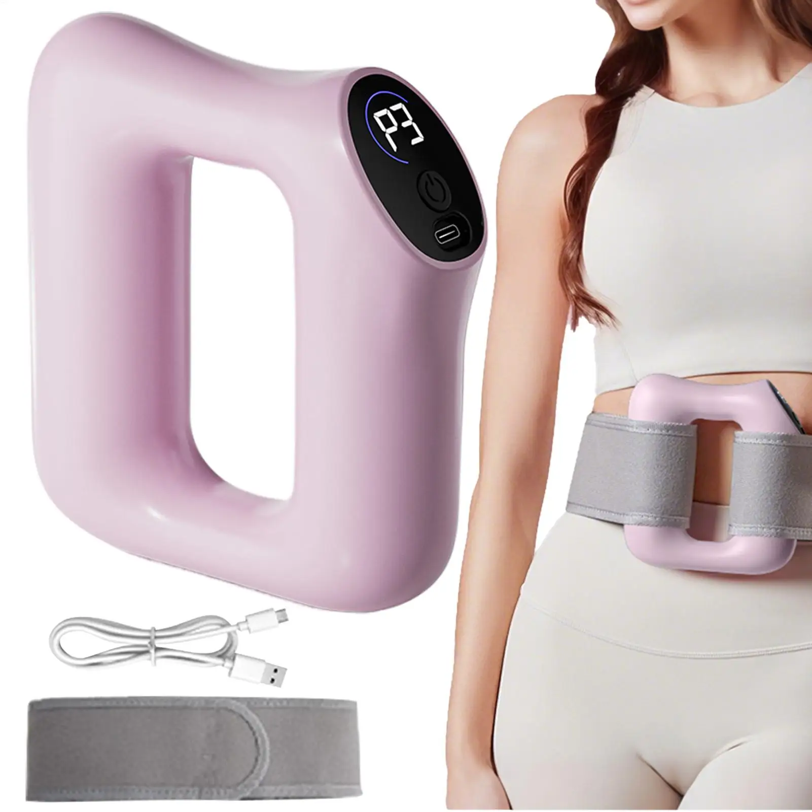 Multifunctional Full-Body Fascia Ring Exercise Vibration Fitness Massager Fat Burning Shaping Fat Slinger Deep Tissue Massage