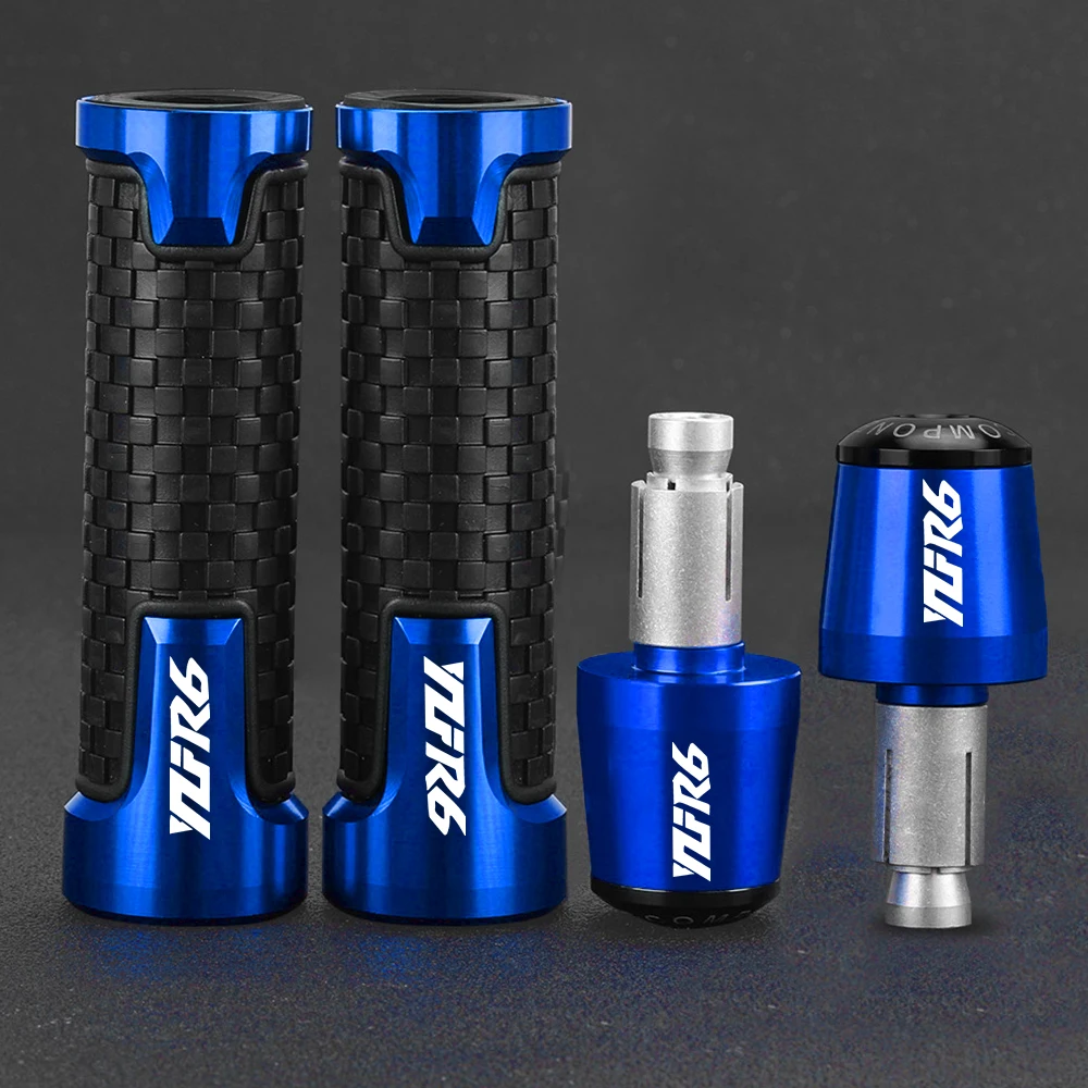 

For YAMAHA YZFR6 YZF-R6 YZF R6 2005-2014 2015 2016 Motorcycle accessories 7/8" 22MM Handlebar Grips Handle Bar Cap End Plugs