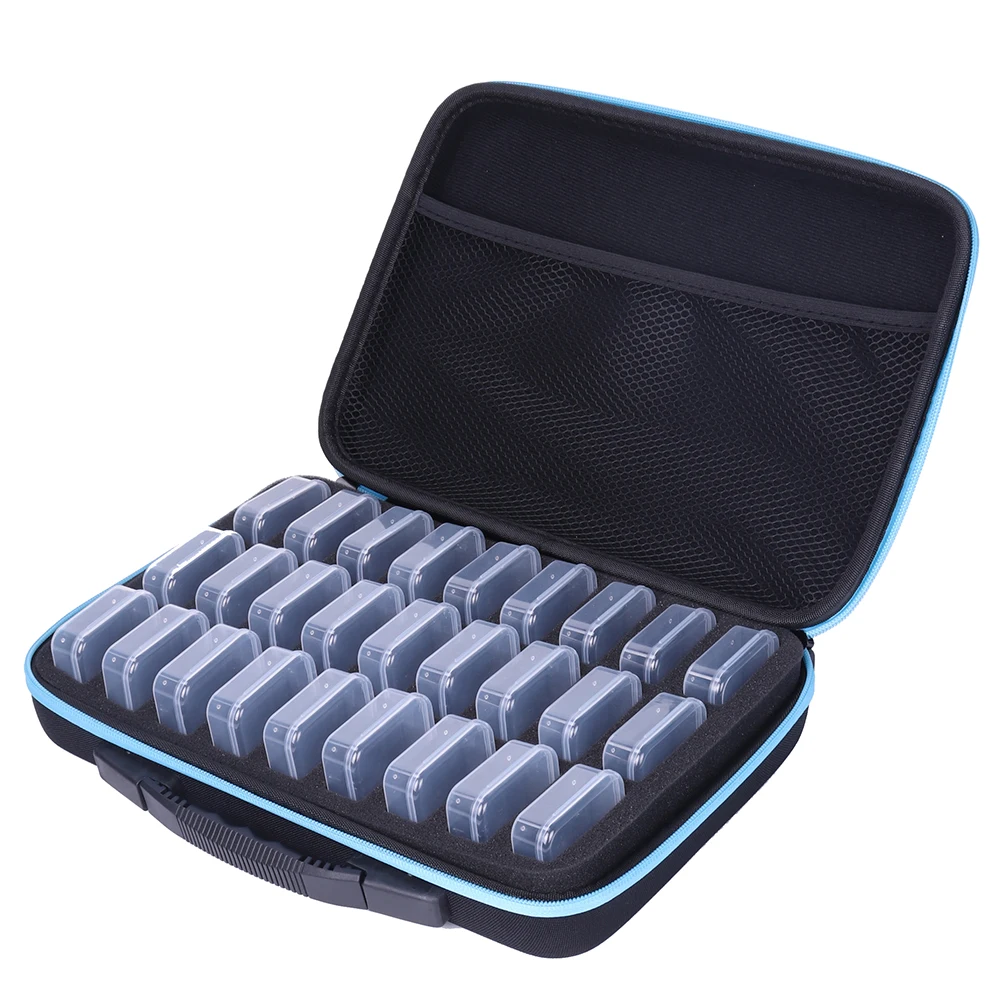 27 Big Bottles Diamond Painting Accessories Tools Storage Containers Bag Diamond Painting Tool Pen Carry Case Mosaic Storage Box