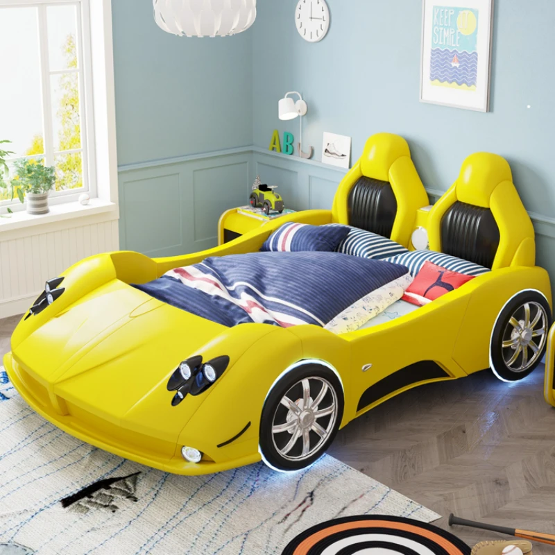 예쁜 모던 킹 사이즈 더블 침대, 북유럽 독특한 럭셔리 싱글 어린이 침대, 모던 키즈, 소년, 카마, 결혼 침실 가구 