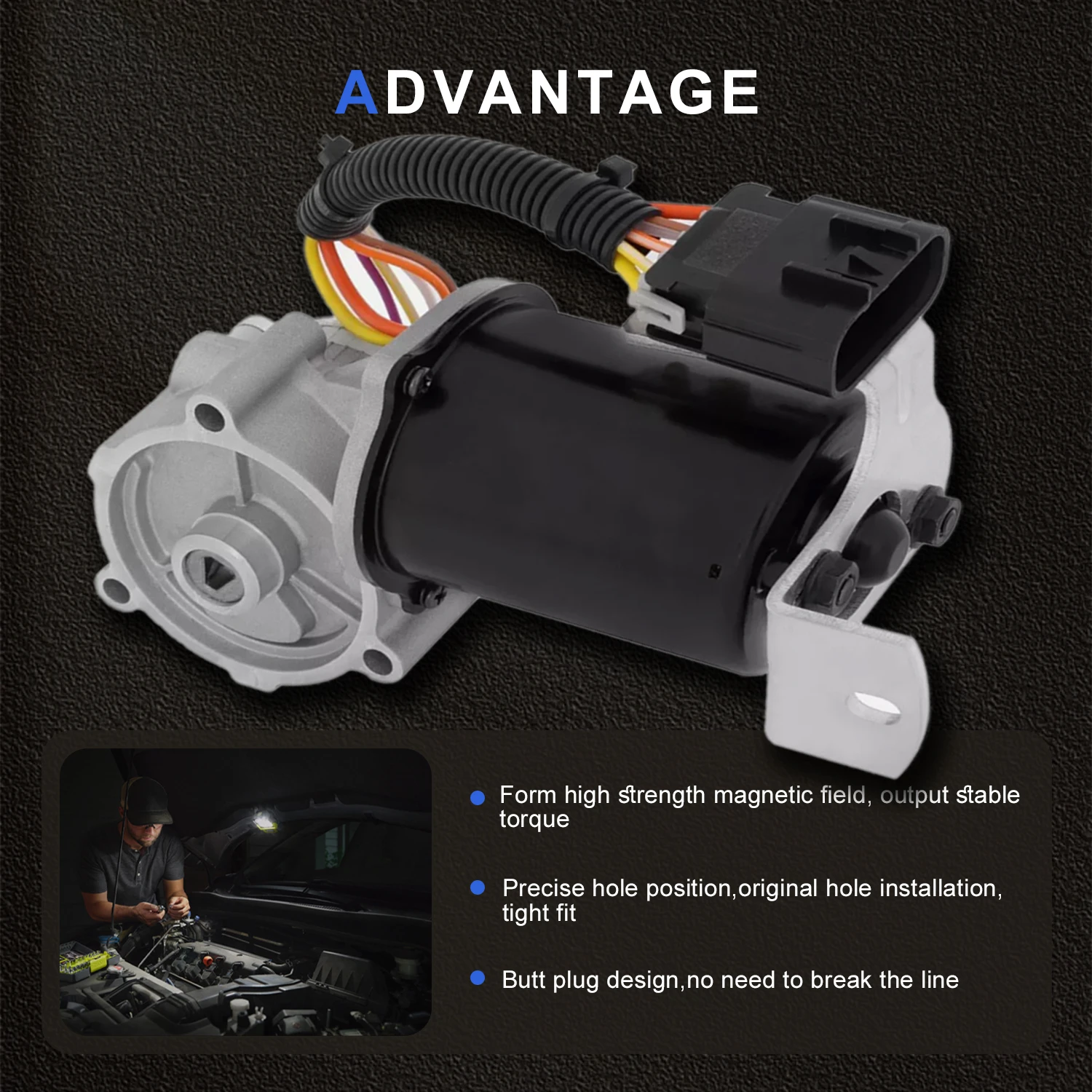 Transfer Case Shift Motor 600-908 For Chevy Silverado GMC Sierra Yukon HUMMER H2 4WD V8 364 6.0 6.0L 2003 2004 2005 -