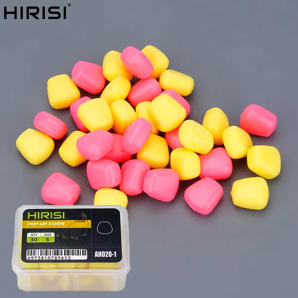 30 appâts pop-up maïs artificiels Hirisi pour carpe - Leurres souples pêche accessoires AH028