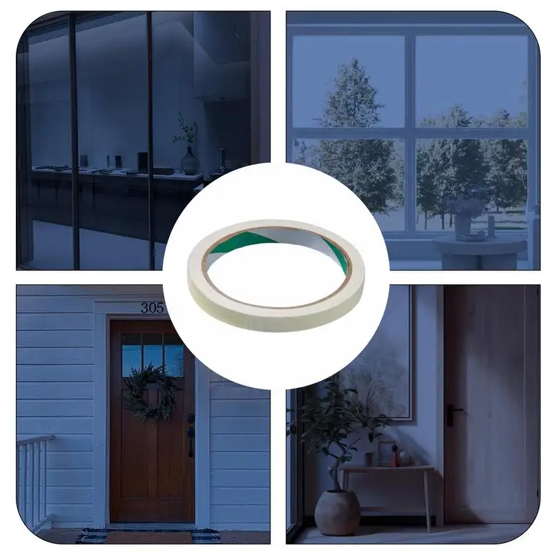 Glow in Dark Tape High Brightness Safety Egress Markers Glow in the Dark Duct Tape Wear-Resistant Green Fluorescent