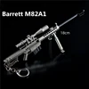 Multiple Styles PUBG Metal Gun Keychain AK47 Gun Weapon Model Alloy 98K AWM Barrett Light Key Chain Car Pendant Gift Toy for Kid 3