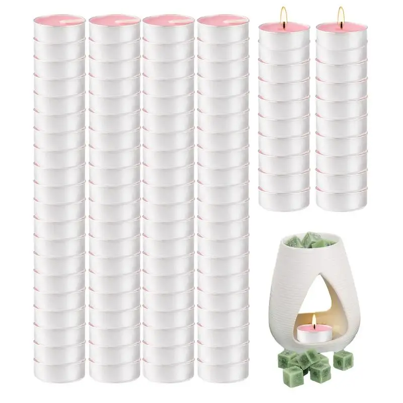 

Чайная лампа, свечи с длинным горением, бездымный Европейский чай, Мерцающая свеча, 100 упаковок, ароматические свечи, 4 часа, долгое горение