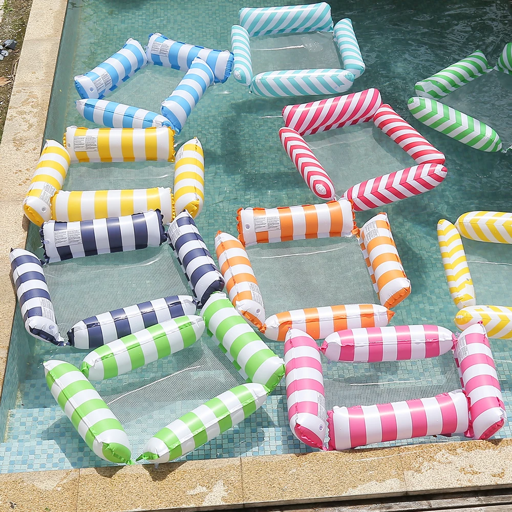 Water Hammock Inflatable Mattress Swimming Pools Beach Sea Inflatable Pools Floating Swim Mat Aqua Hammock Pool Accessories inflatable water mat