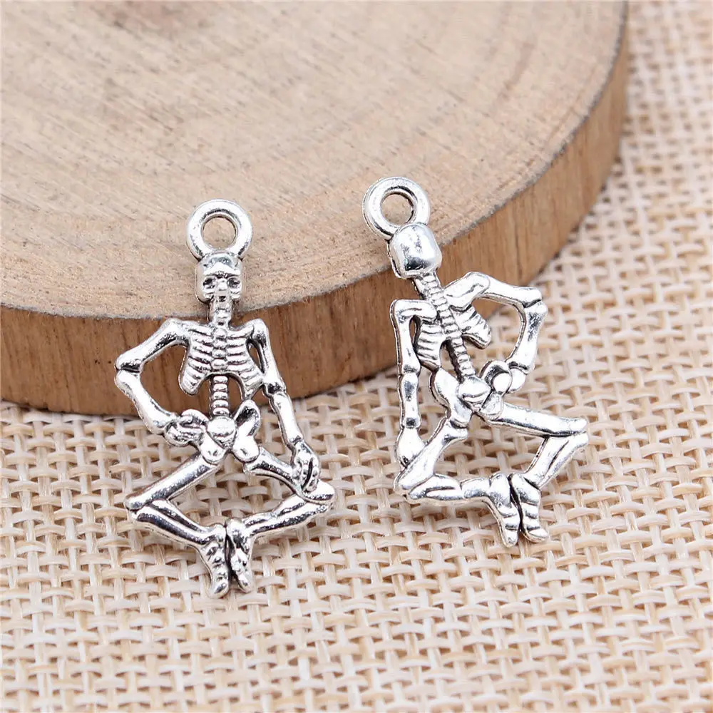 

Accessories Skull Charms Jewelry Tools 25x13mm 20pcs