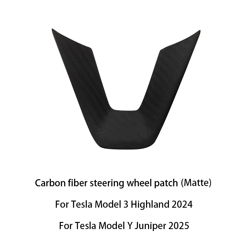 Carbon Fiber U-Shaped Steering Wheel Protective Cover