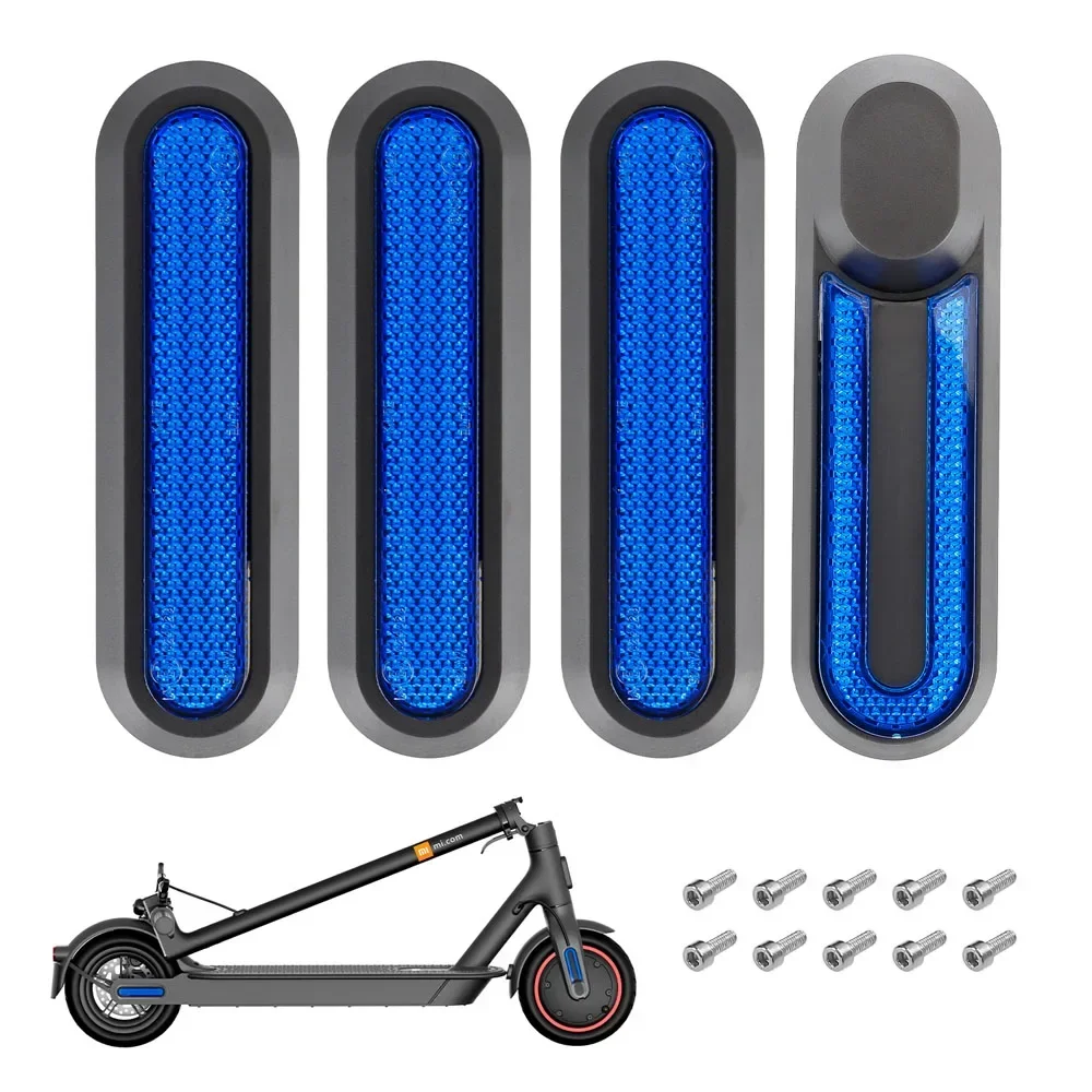 E-Scooter Verschiedene reflektierende Aufkleber Radabdeckung Reflektor Radkappe Schutzhüllen für Xiaomi Mi 1S Pro 2 M365 Zubehör – Detail 1