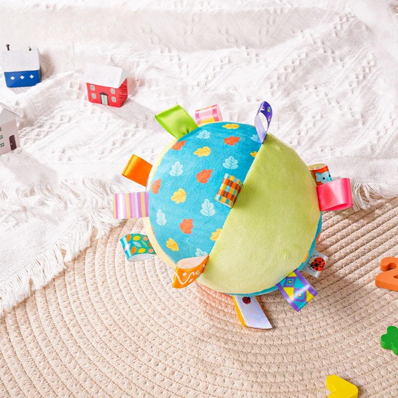 Baby Rattles Toys Soft Plush Hand Rattles Hand Grip Ball Animal Pattern Rattles Shaker for 3 6 9 12 Months Plush Vocal Toy - 2