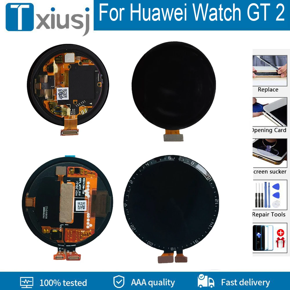 Aaa +++ 1.39 "Per Huawei Watch Gt 2 Gt2 Ltn-B19 Dan-B19 Cornice Dello Schermo Del Display Lcd + Digitalizzatore Touch Panel 46Mm