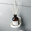 Self Adhesive Bottles Holder Tray Round Wall Mounted Hand Soap Dispenser Tray 4