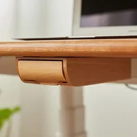 Walnut Under Desk Drawer Organizer Pencil Holder Workspace Accessory with Self-Adhesive Mount, Office, Desk Organization 5